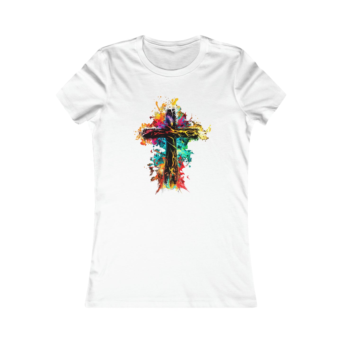 Milti Colored Cross Women's Favorite Tee