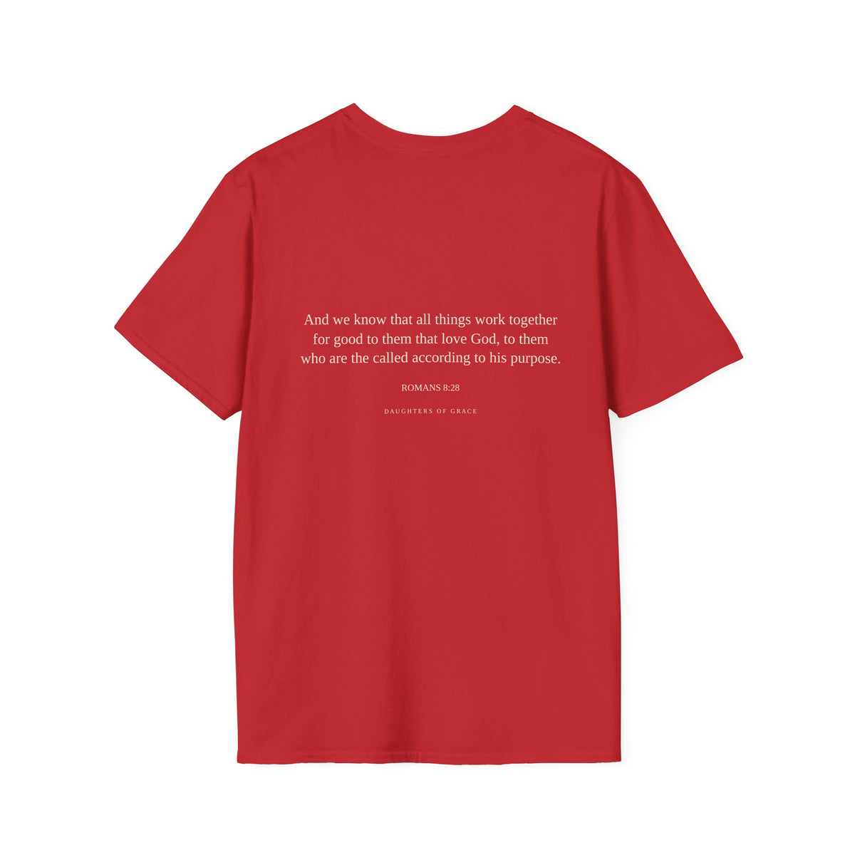 Romans 8:28 Bible Verse T-Shirt – “What If He Makes Beauty From This?”