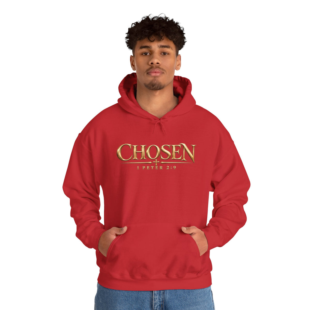 "Chosen" 1 Peter 2:9 Christian Bible Verse Hoodie Unisex