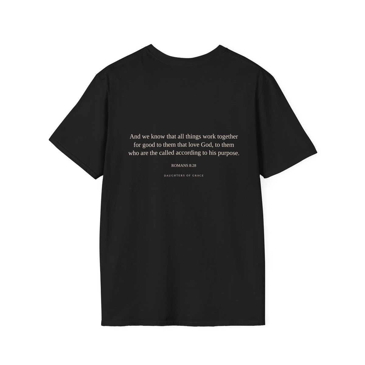 Romans 8:28 Bible Verse T-Shirt – “What If He Makes Beauty From This?”