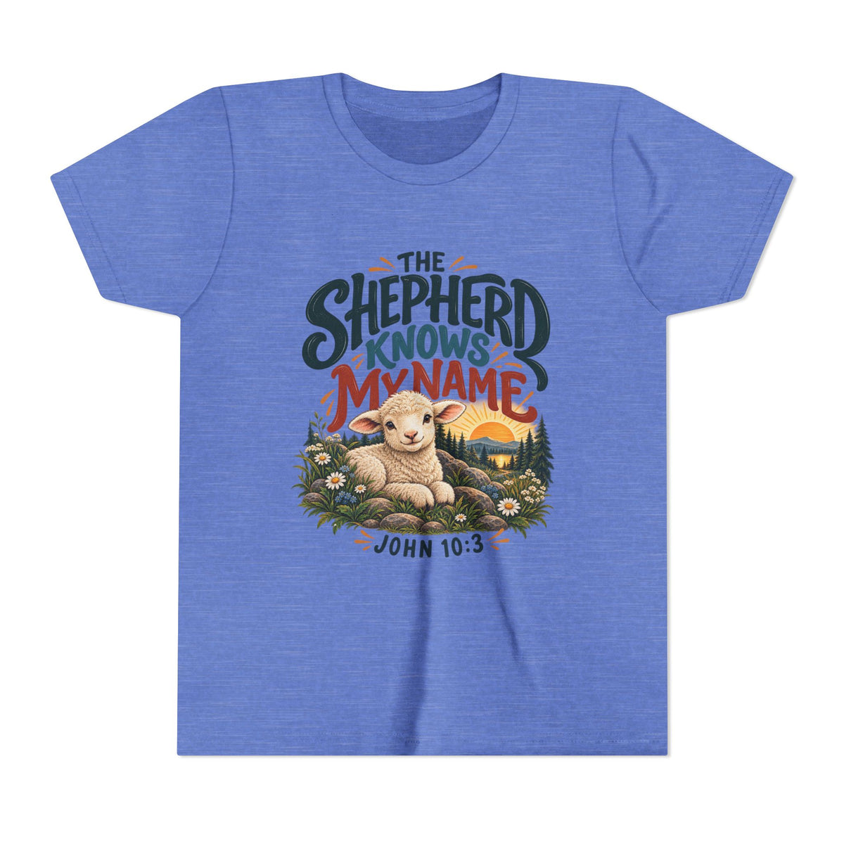 The Shepherd Knows My Name Youth Christian Tee
