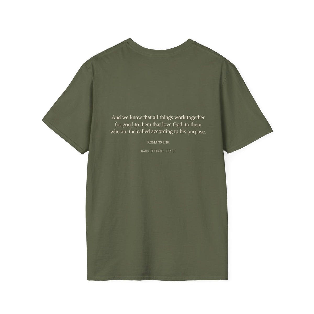 Romans 8:28 Bible Verse T-Shirt – “What If He Makes Beauty From This?”