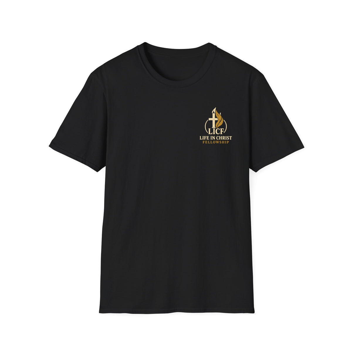 Christian T-Shirt — "Life in Christ Fellowship" Logo Tee