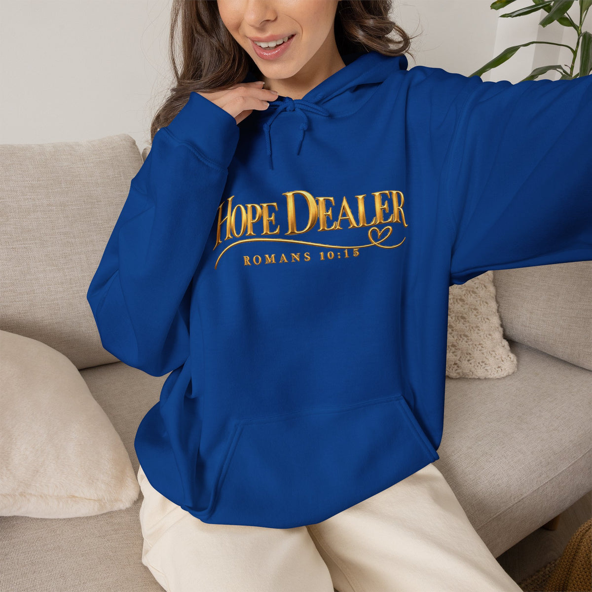 "Hope Dealer" Romans 10:15 Christian Faith Hoodie