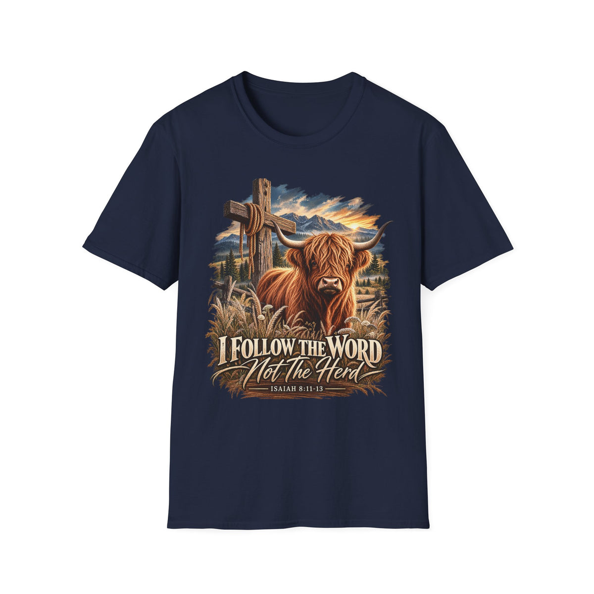 "Follow the Word not the Herd" Christian Faith T-Shirt