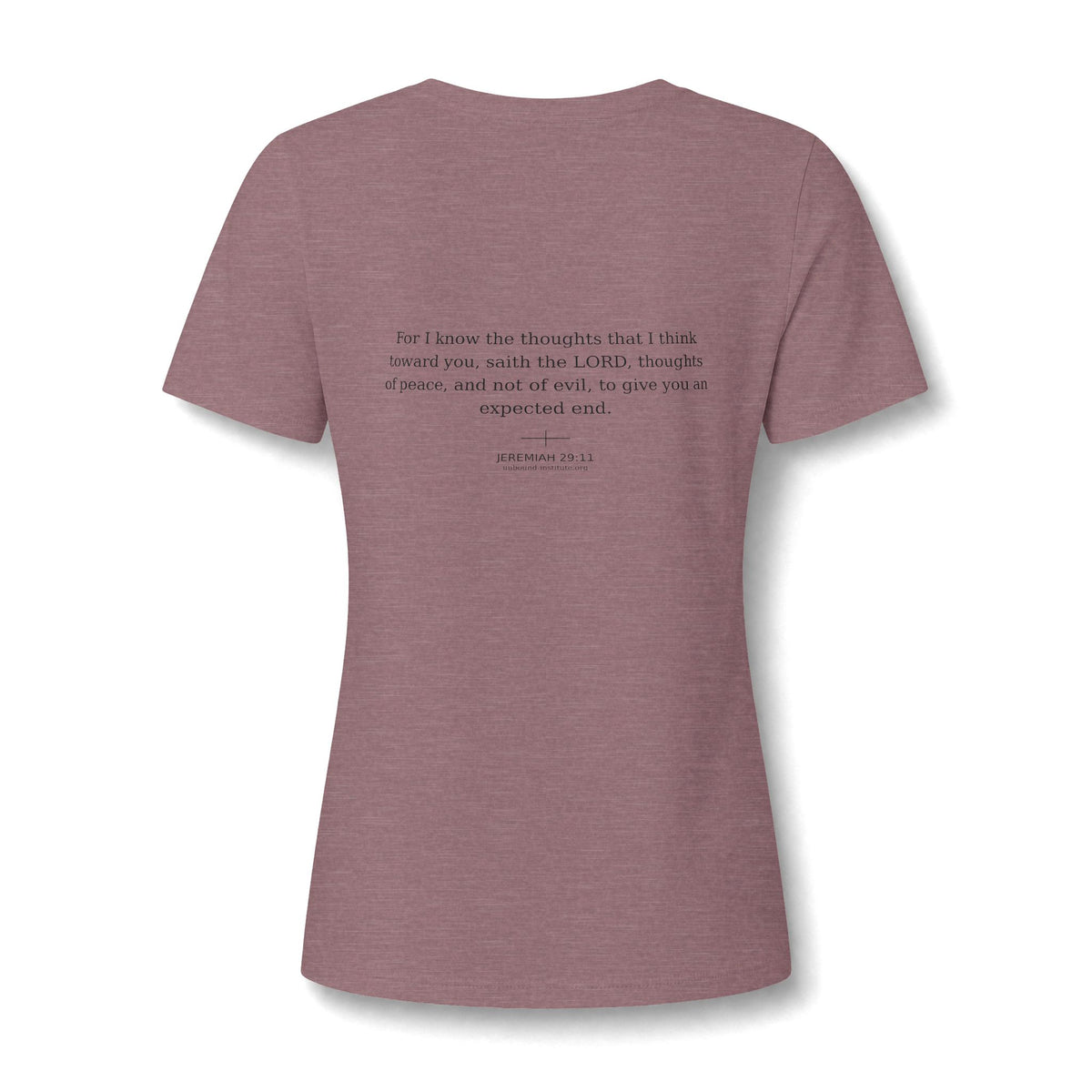 Women's V-Neck Tee — "Purpose" Inspirational Christian Shirt
