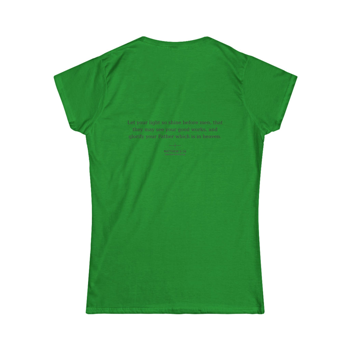 Faith 'Light' Women's Tee — Christian Inspirational Scripture Shirt