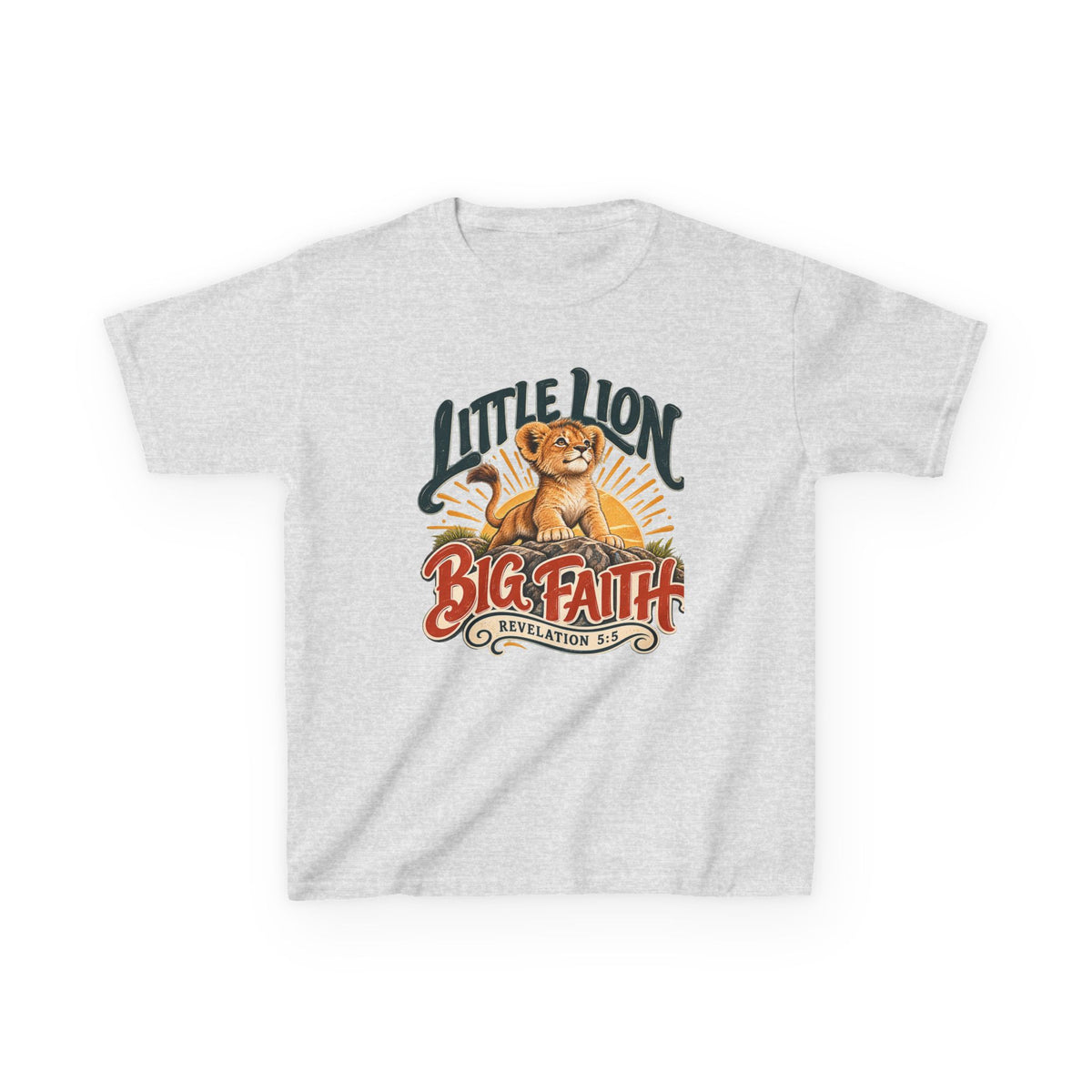 Little Lion Big Faith Kids Tee