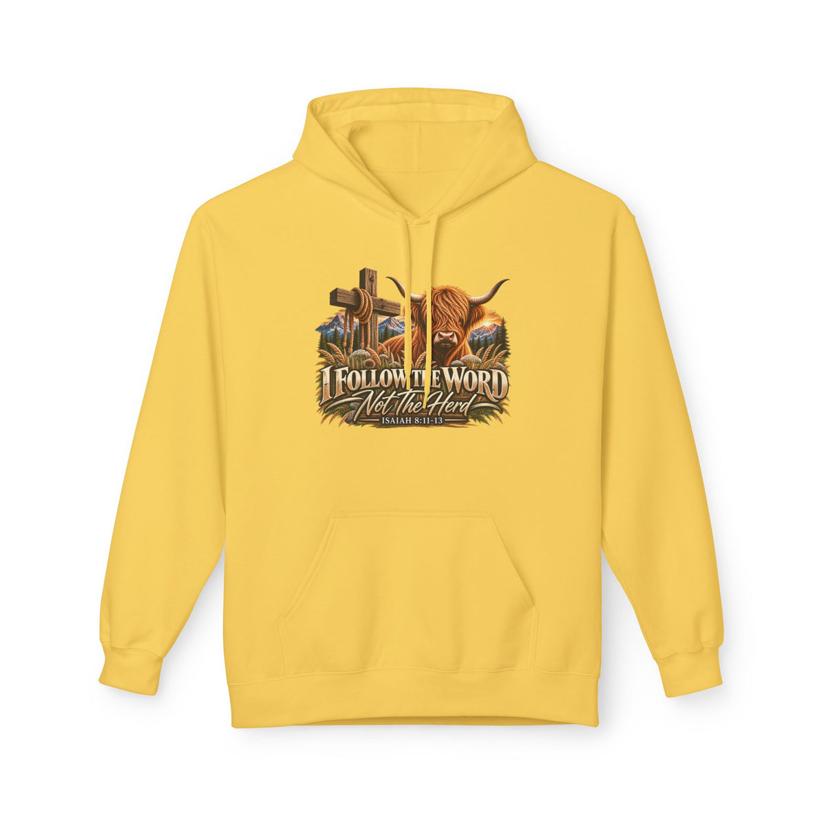 "Follow the Word Not the Herd" Christian Unisex Hoodie