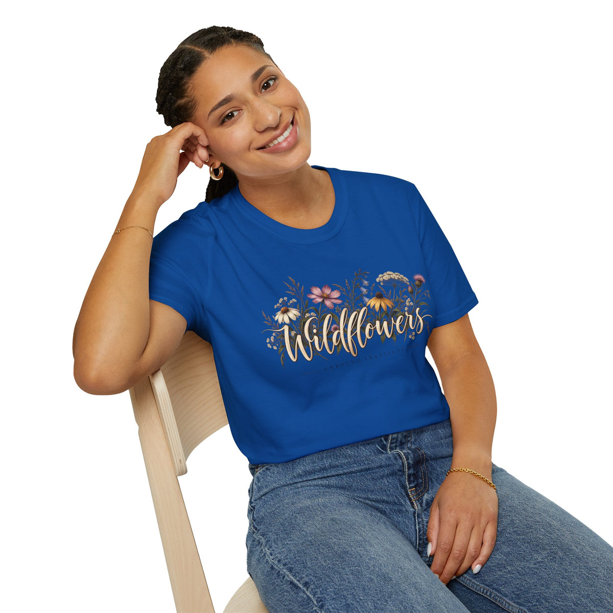 Unbound Mismatched Wildflowers T-Shirt – Floral Boho Nature Lover Design