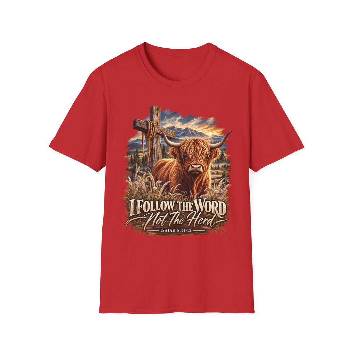 "Follow the Word not the Herd" Christian Faith T-Shirt