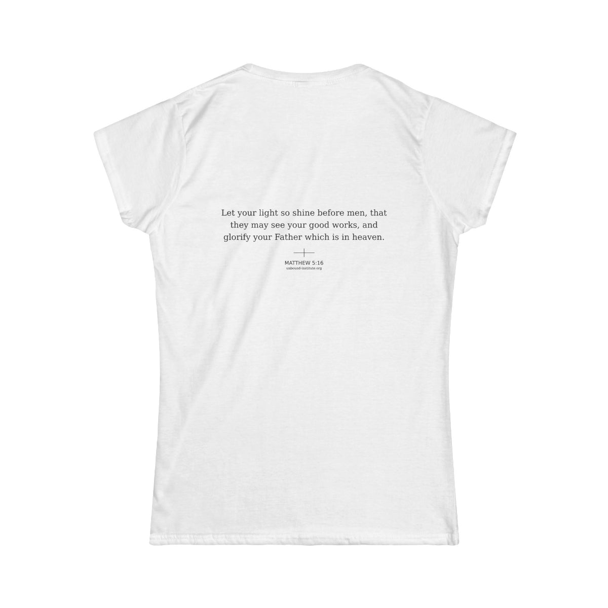 Faith 'Light' Women's Tee — Christian Inspirational Scripture Shirt