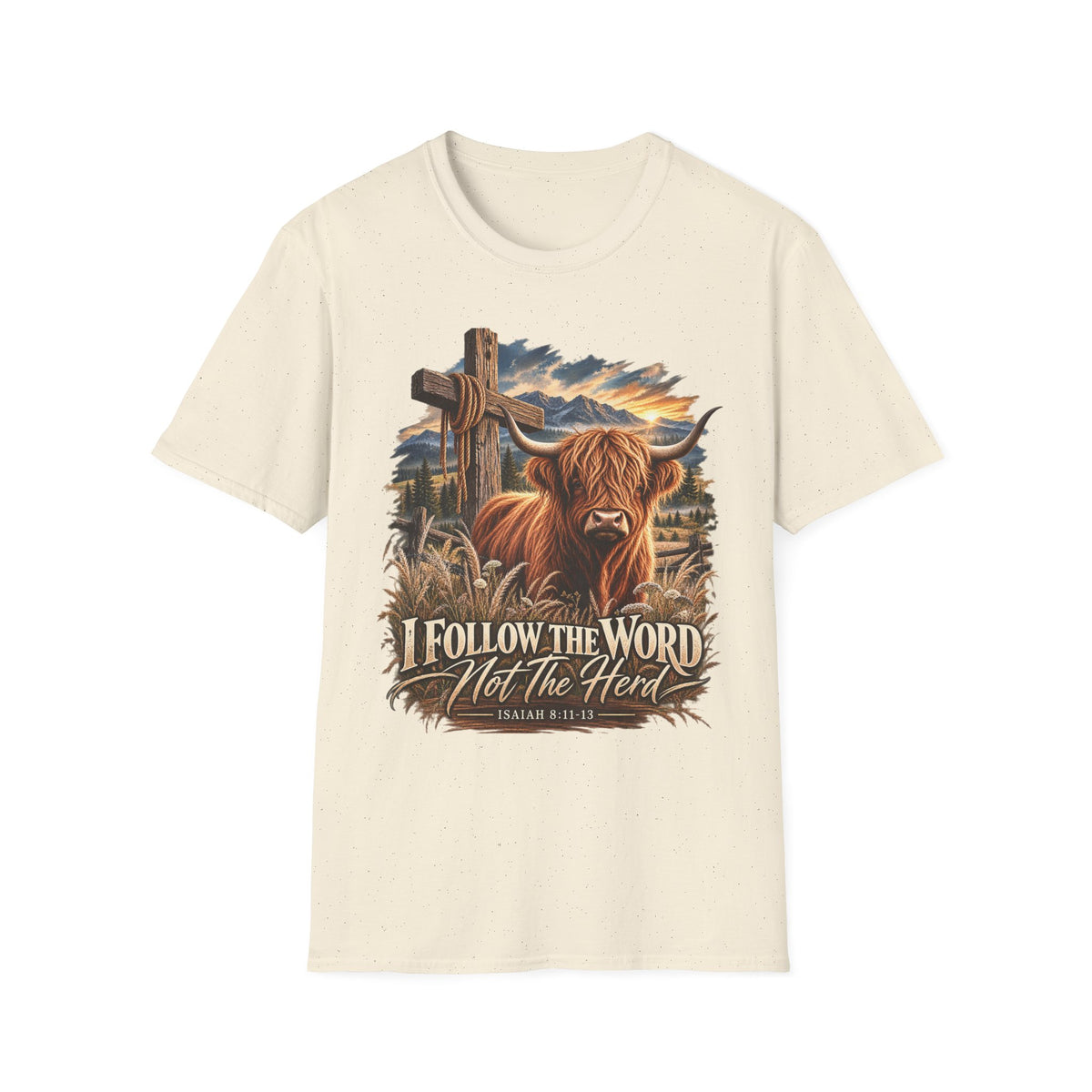 "Follow the Word not the Herd" Christian Faith T-Shirt