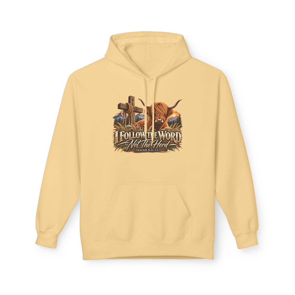 "Follow the Word Not the Herd" Christian Unisex Hoodie