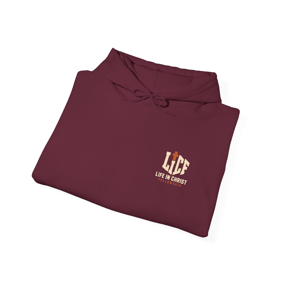Life in Christ Hoodie — Church Fellowship Pullover (Life In Christ logo)