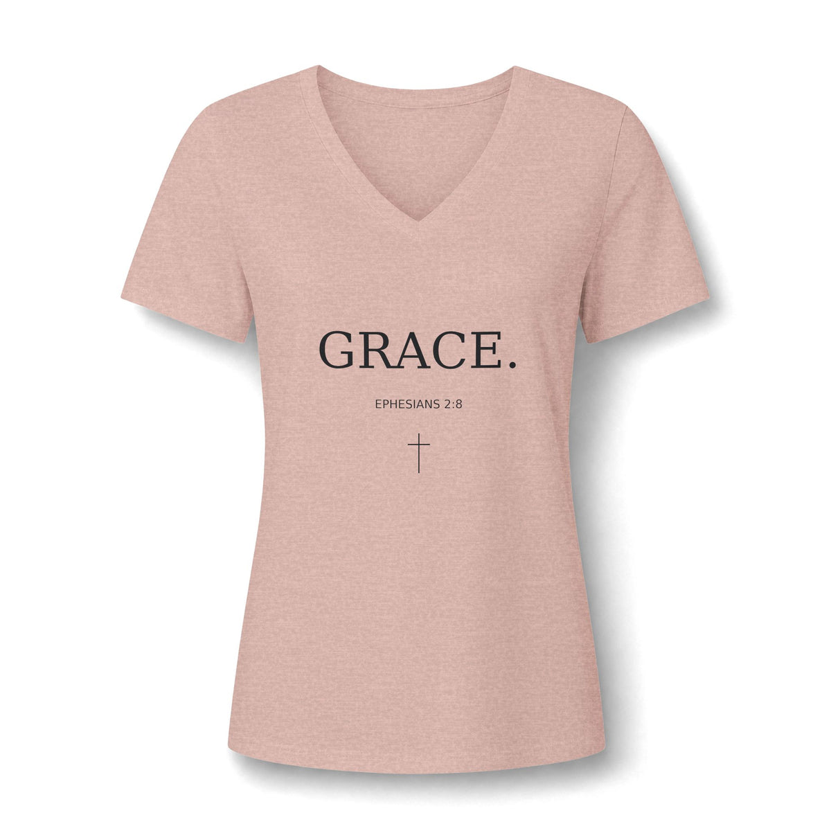 Grace V-Neck Tee — Christian Inspirational Women's Shirt