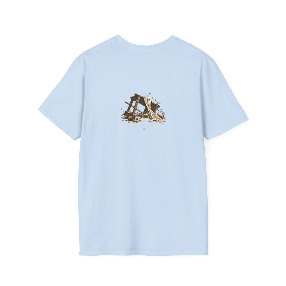 Jesus Flipped Tables T-Shirt — Rustic Cross & Bread Christian Tee