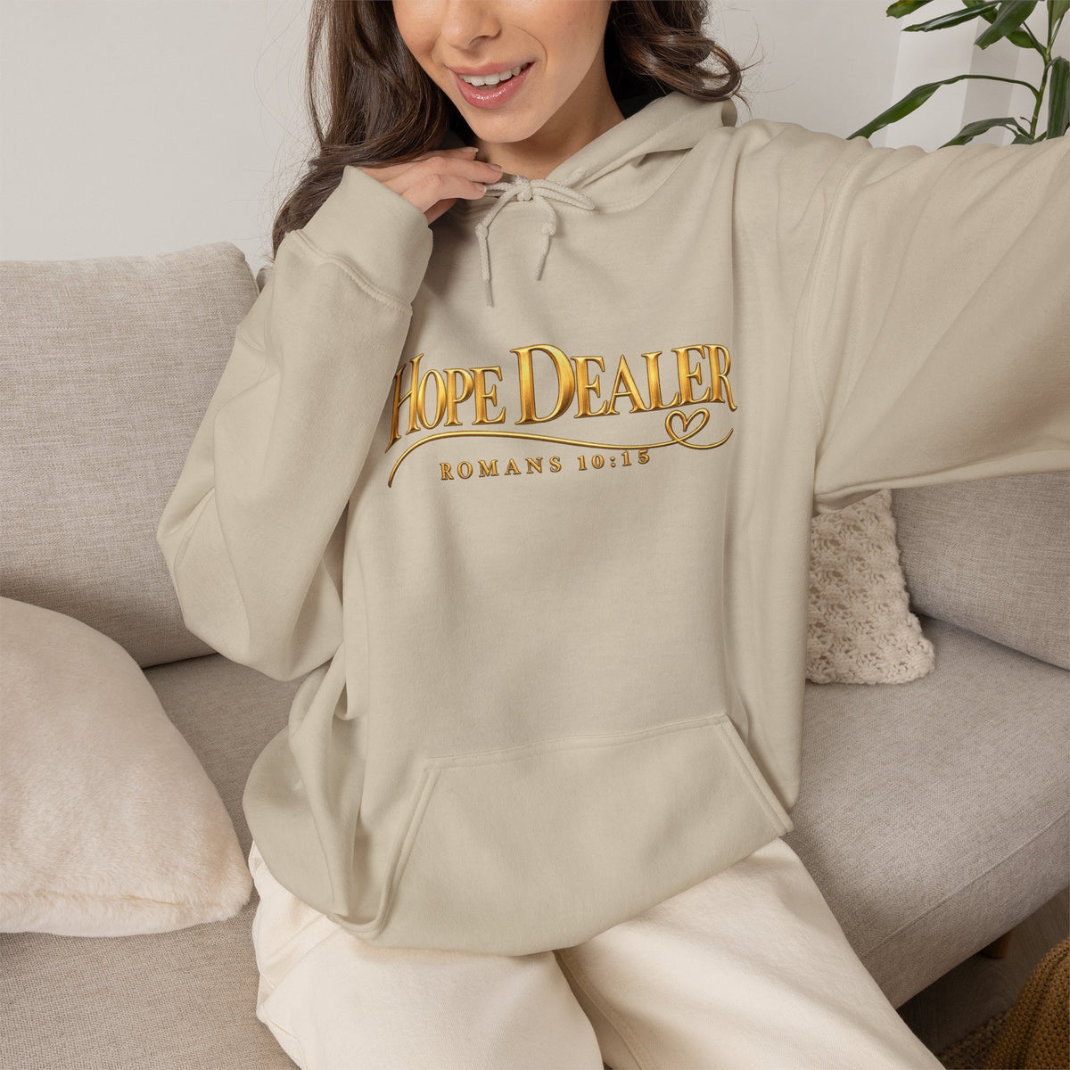 "Hope Dealer" Romans 10:15 Christian Faith Hoodie
