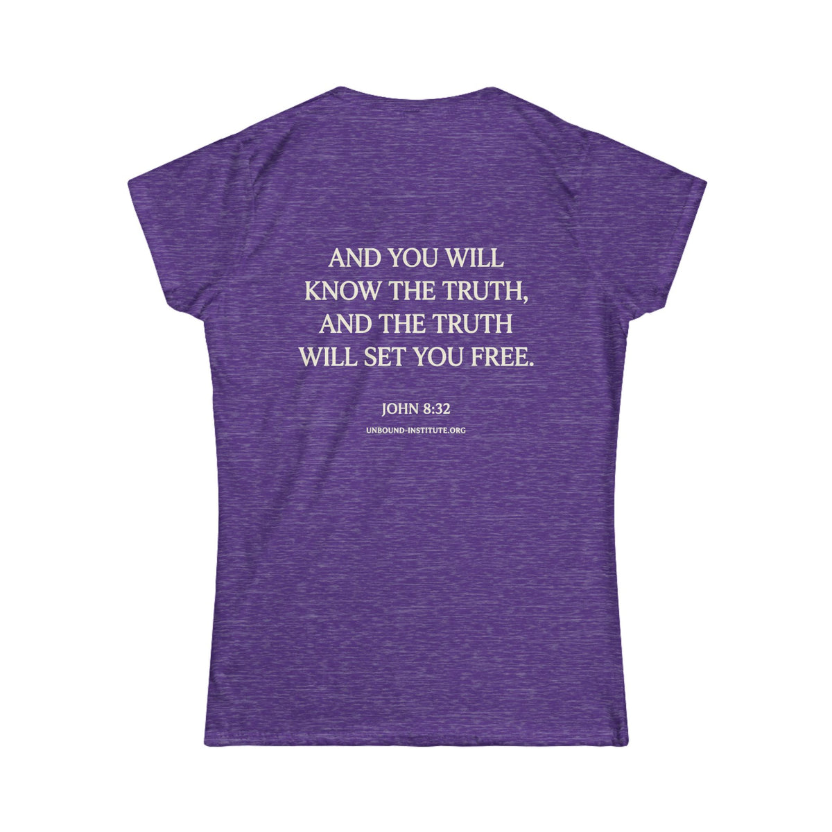 UNBOUND Christian Tee for Women — Faith Graphic Softstyle Shirt