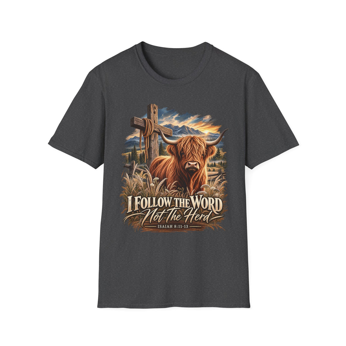 "Follow the Word not the Herd" Christian Faith T-Shirt