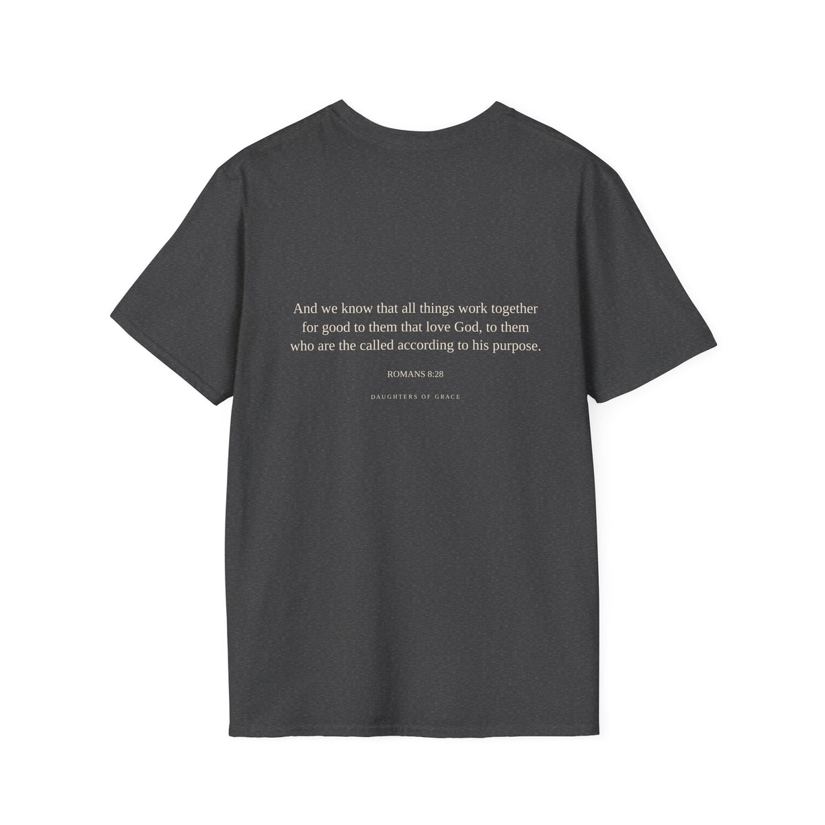 Romans 8:28 Bible Verse T-Shirt – “What If He Makes Beauty From This?”