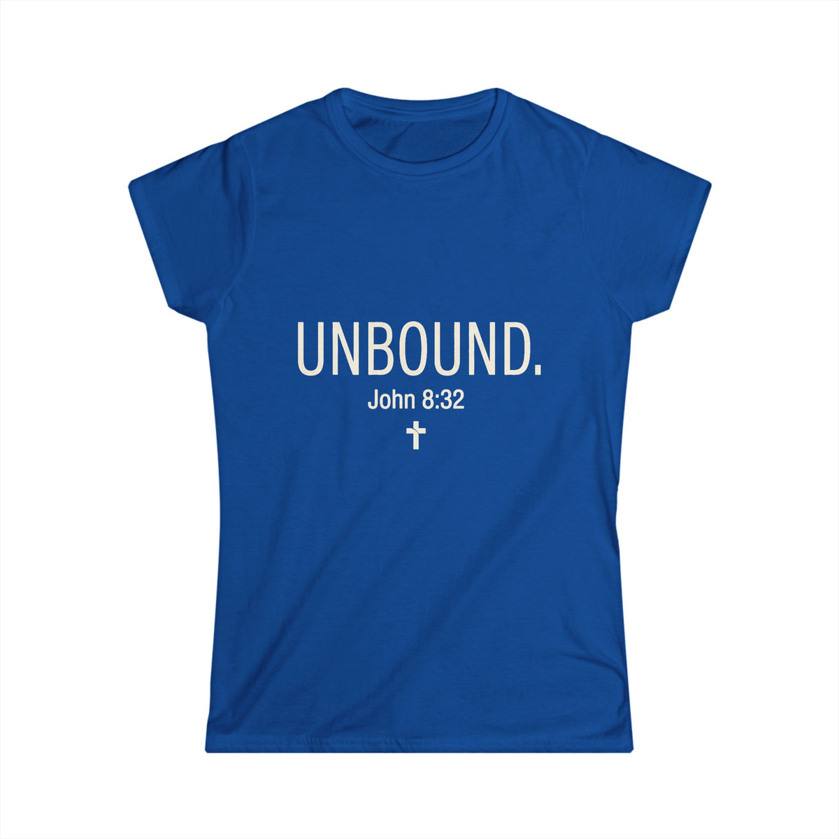 UNBOUND Christian Tee for Women — Faith Graphic Softstyle Shirt