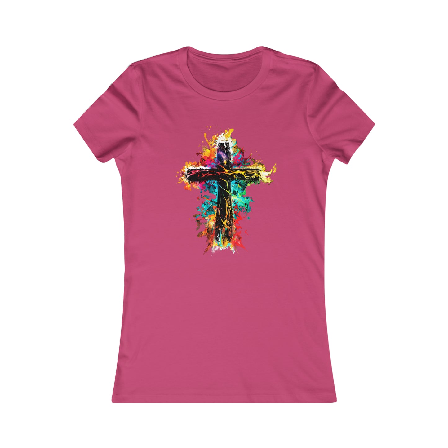 Milti Colored Cross Women's Favorite Tee