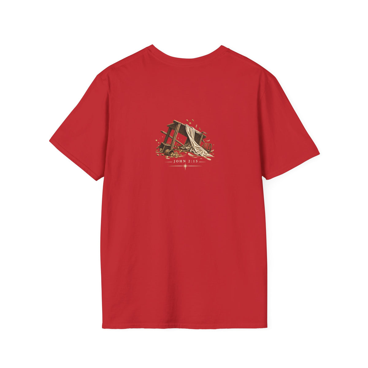 Jesus Flipped Tables T-Shirt — Rustic Cross & Bread Christian Tee