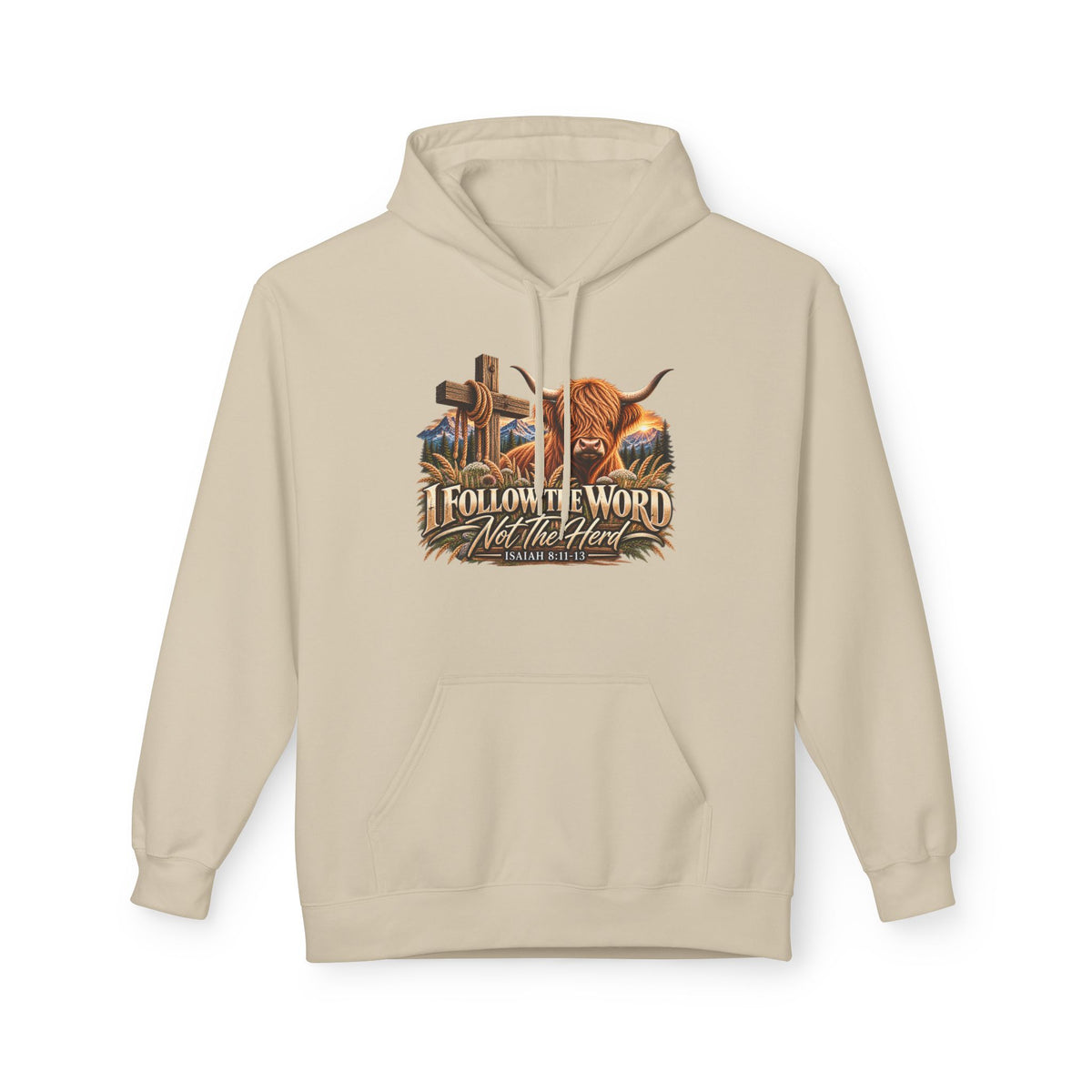 "Follow the Word Not the Herd" Christian Unisex Hoodie