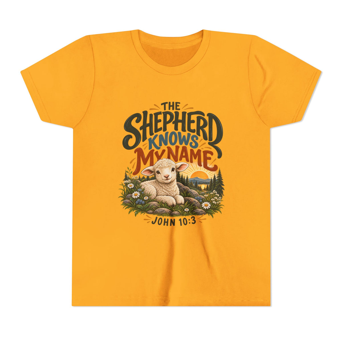 The Shepherd Knows My Name Youth Christian Tee