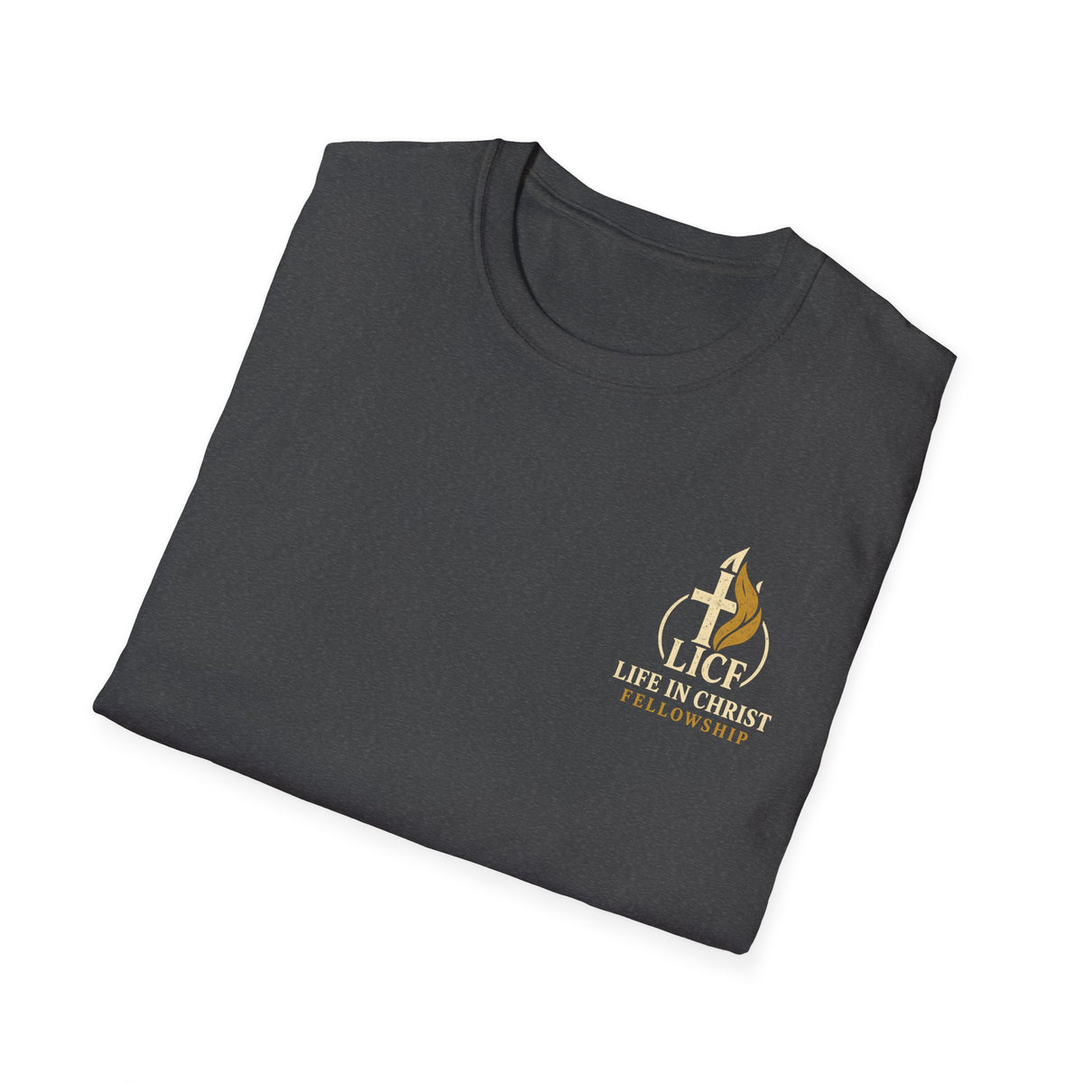 Christian T-Shirt — "Life in Christ Fellowship" Logo Tee