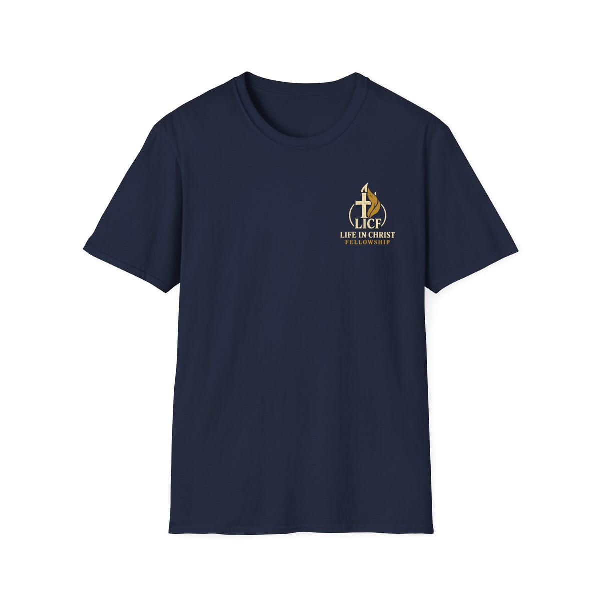Christian T-Shirt — "Life in Christ Fellowship" Logo Tee