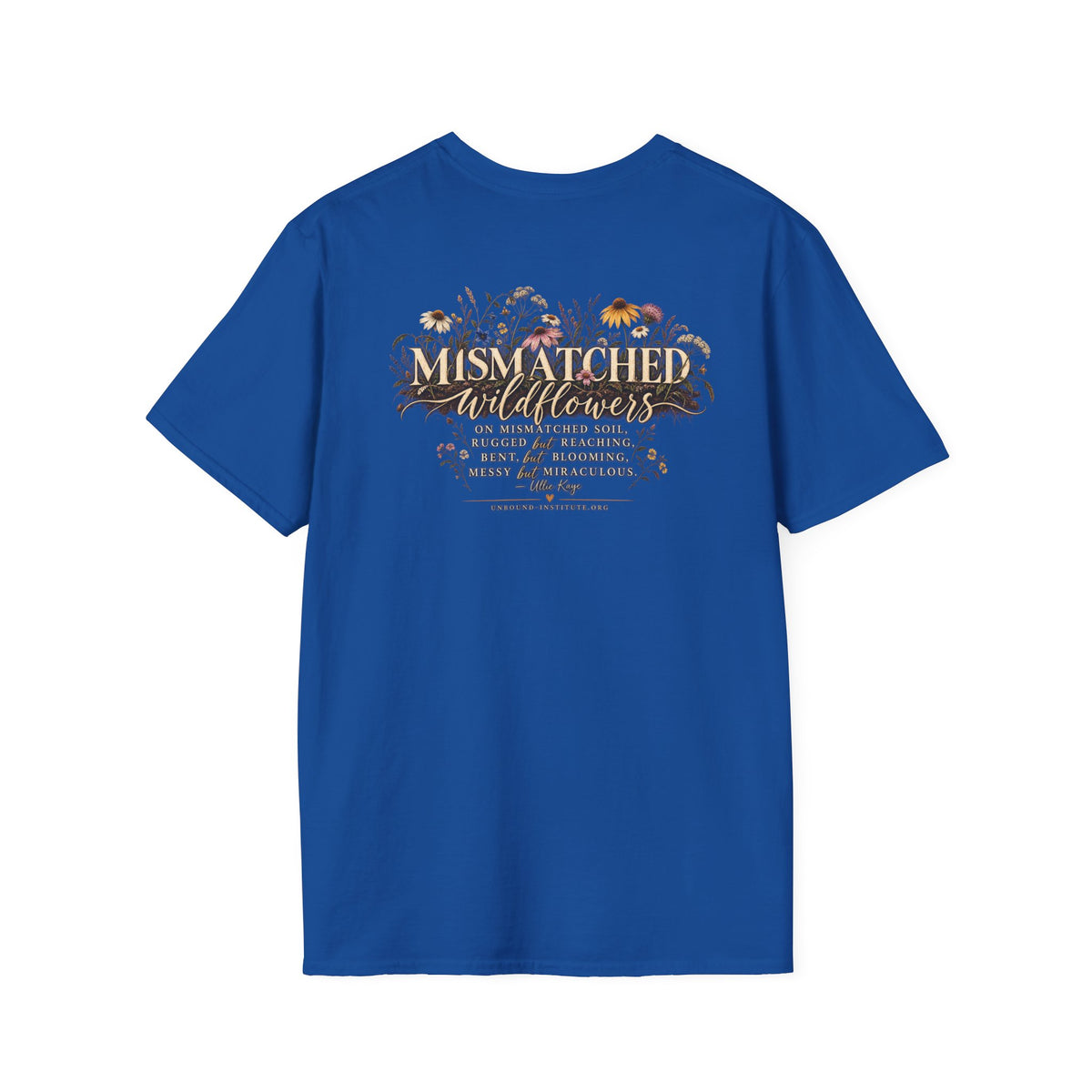 Unbound Mismatched Wildflowers T-Shirt – Floral Boho Nature Lover Design