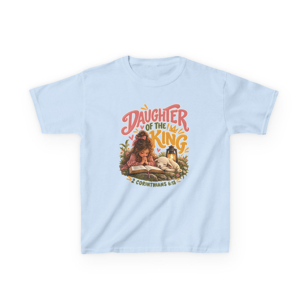 Daughter of the King - Brunette Kids Christian T-Shirt