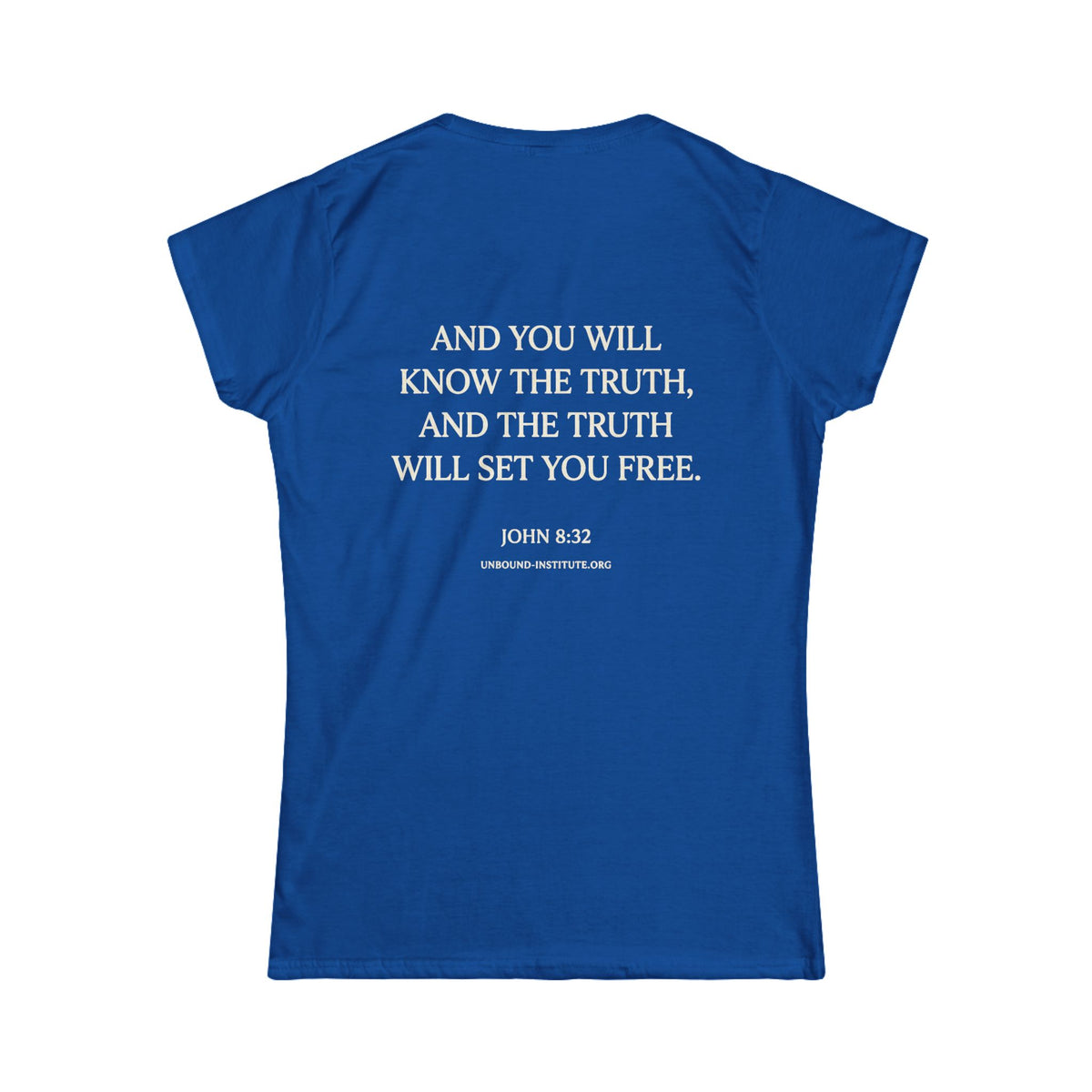 UNBOUND Christian Tee for Women — Faith Graphic Softstyle Shirt
