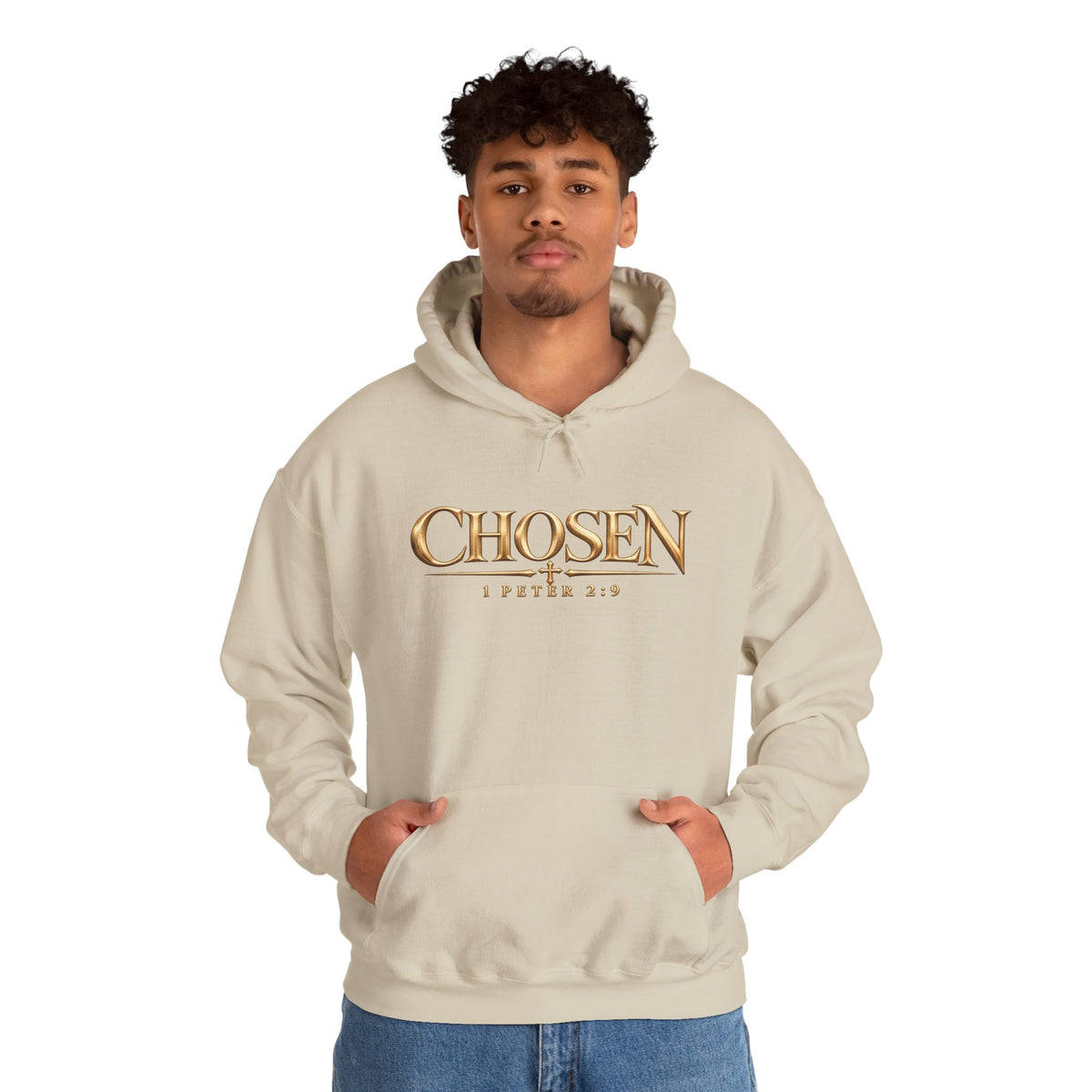 "Chosen" 1 Peter 2:9 Christian Bible Verse Hoodie Unisex