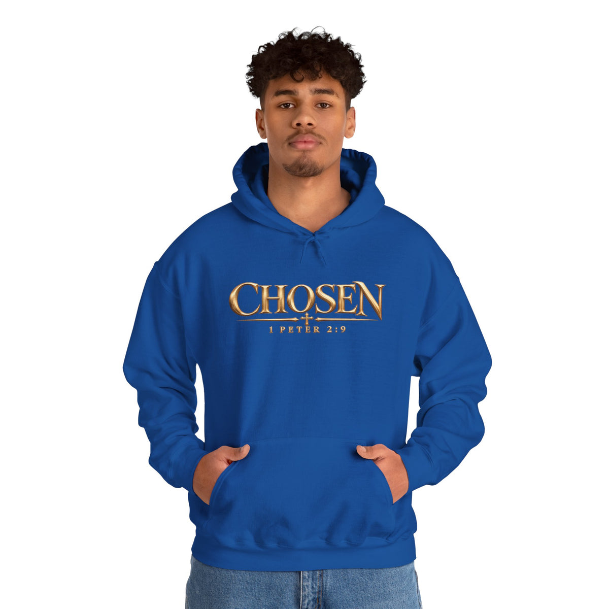 "Chosen" 1 Peter 2:9 Christian Bible Verse Hoodie Unisex