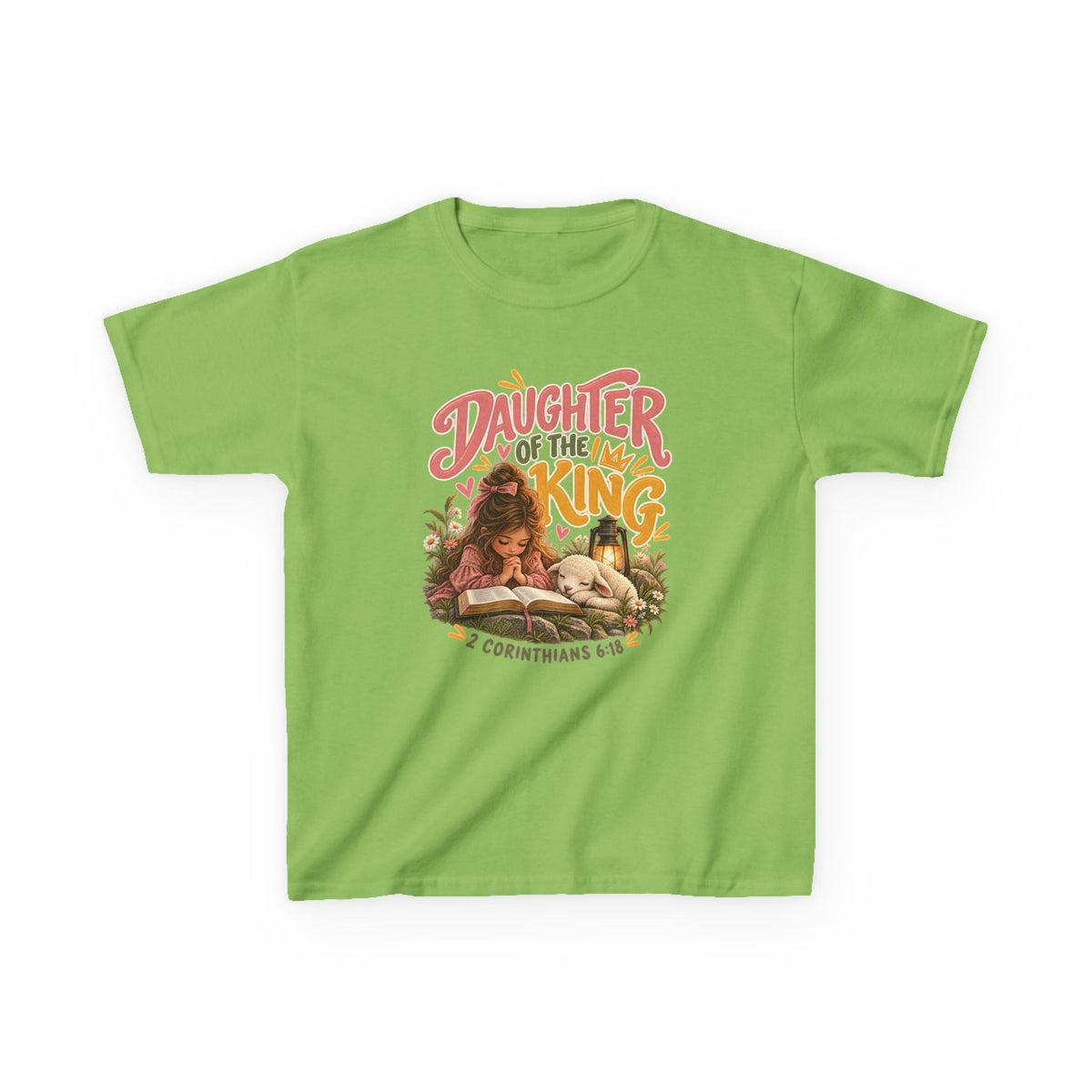 Daughter of the King - Brunette Kids Christian T-Shirt
