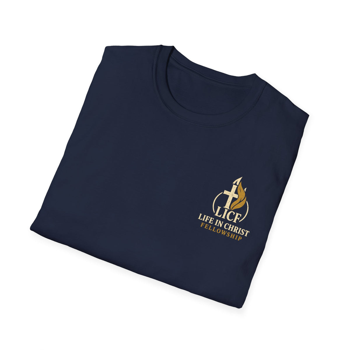 Christian T-Shirt — "Life in Christ Fellowship" Logo Tee