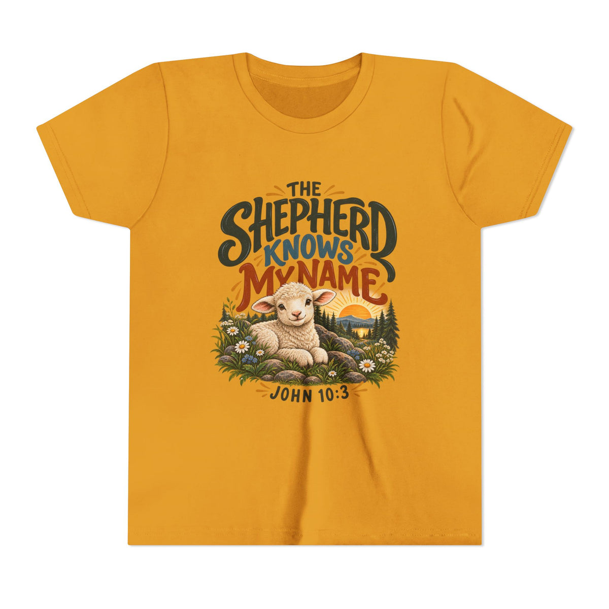 The Shepherd Knows My Name Youth Christian Tee