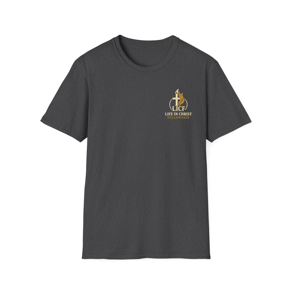 Christian T-Shirt — "Life in Christ Fellowship" Logo Tee