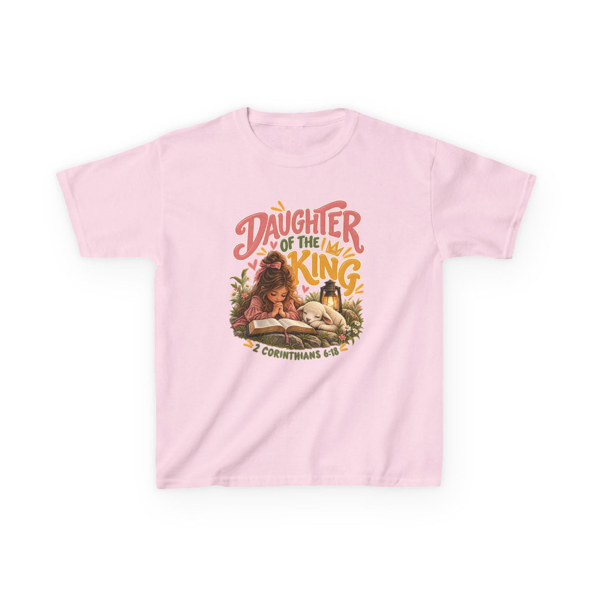 Daughter of the King - Brunette Kids Christian T-Shirt