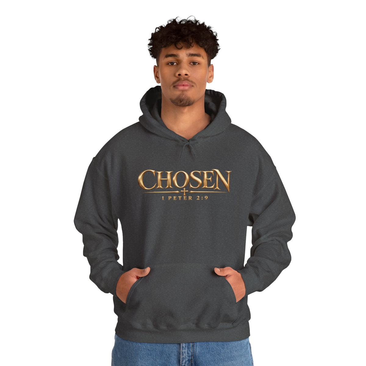 "Chosen" 1 Peter 2:9 Christian Bible Verse Hoodie Unisex