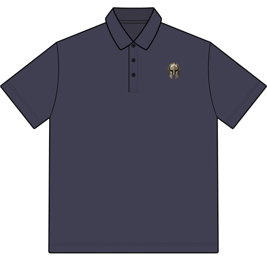 Helmet of Salvation- Embroidered Crest Polo Shirt