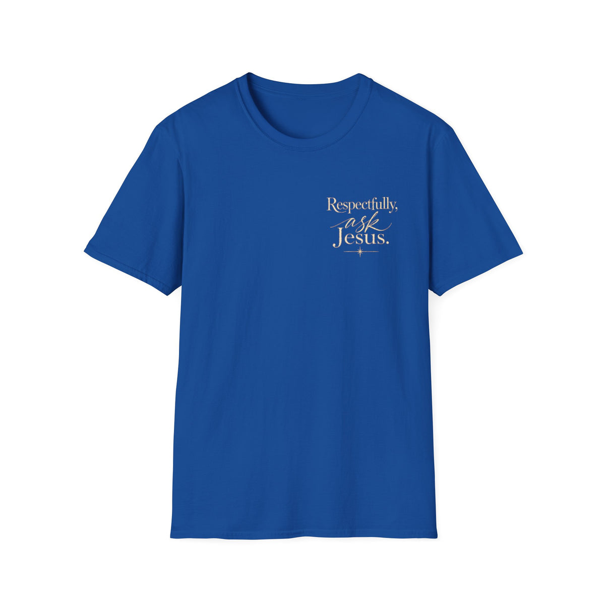 Respectfully Ask Jesus T-Shirt — James 1:5 Christian Faith Tee