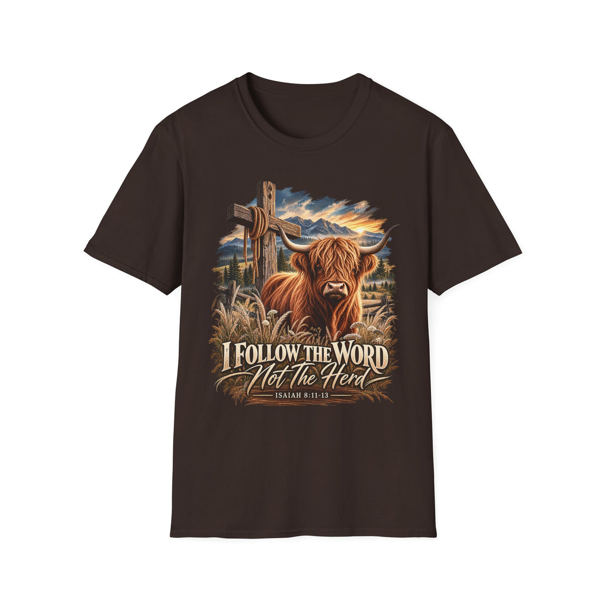 "Follow the Word not the Herd" Christian Faith T-Shirt