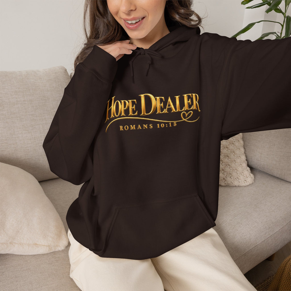 "Hope Dealer" Romans 10:15 Christian Faith Hoodie