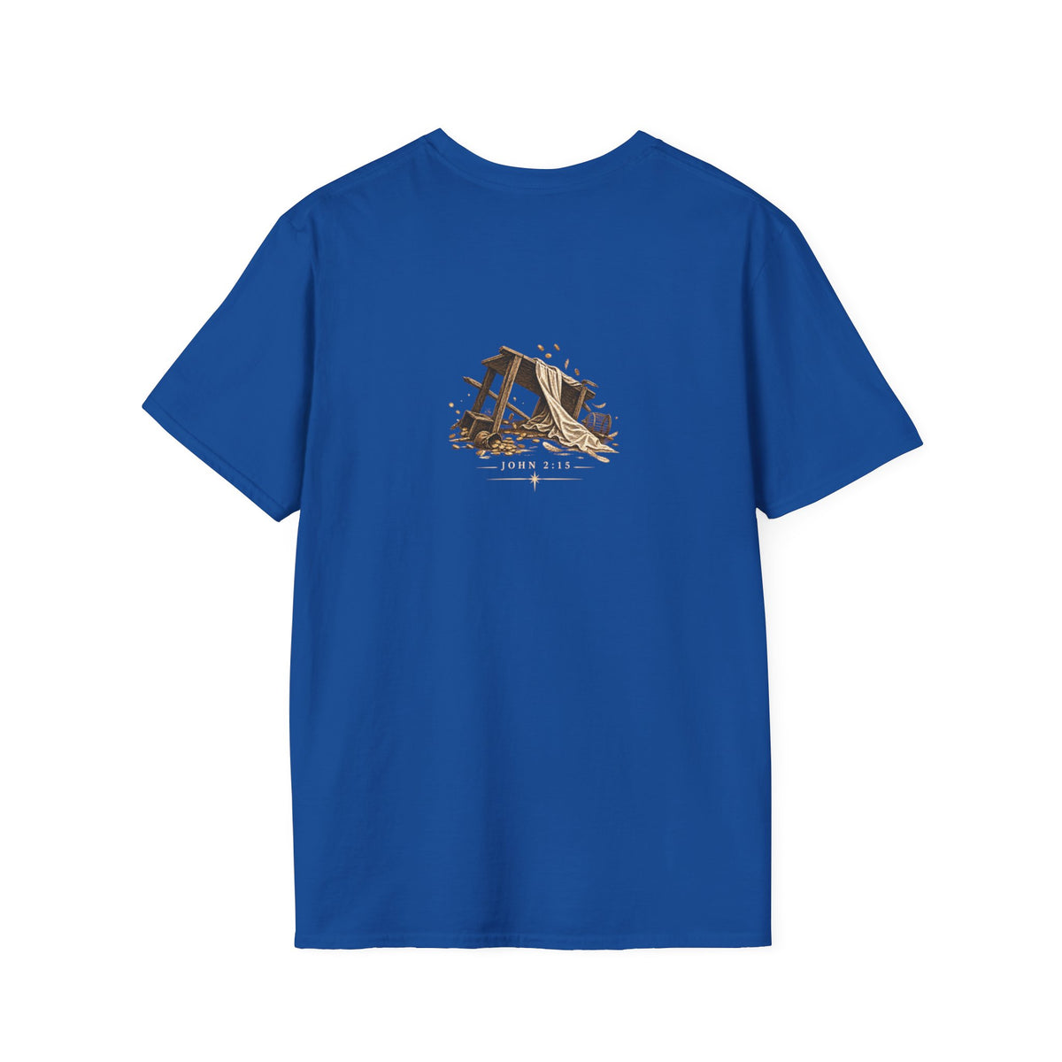 Jesus Flipped Tables T-Shirt — Rustic Cross & Bread Christian Tee