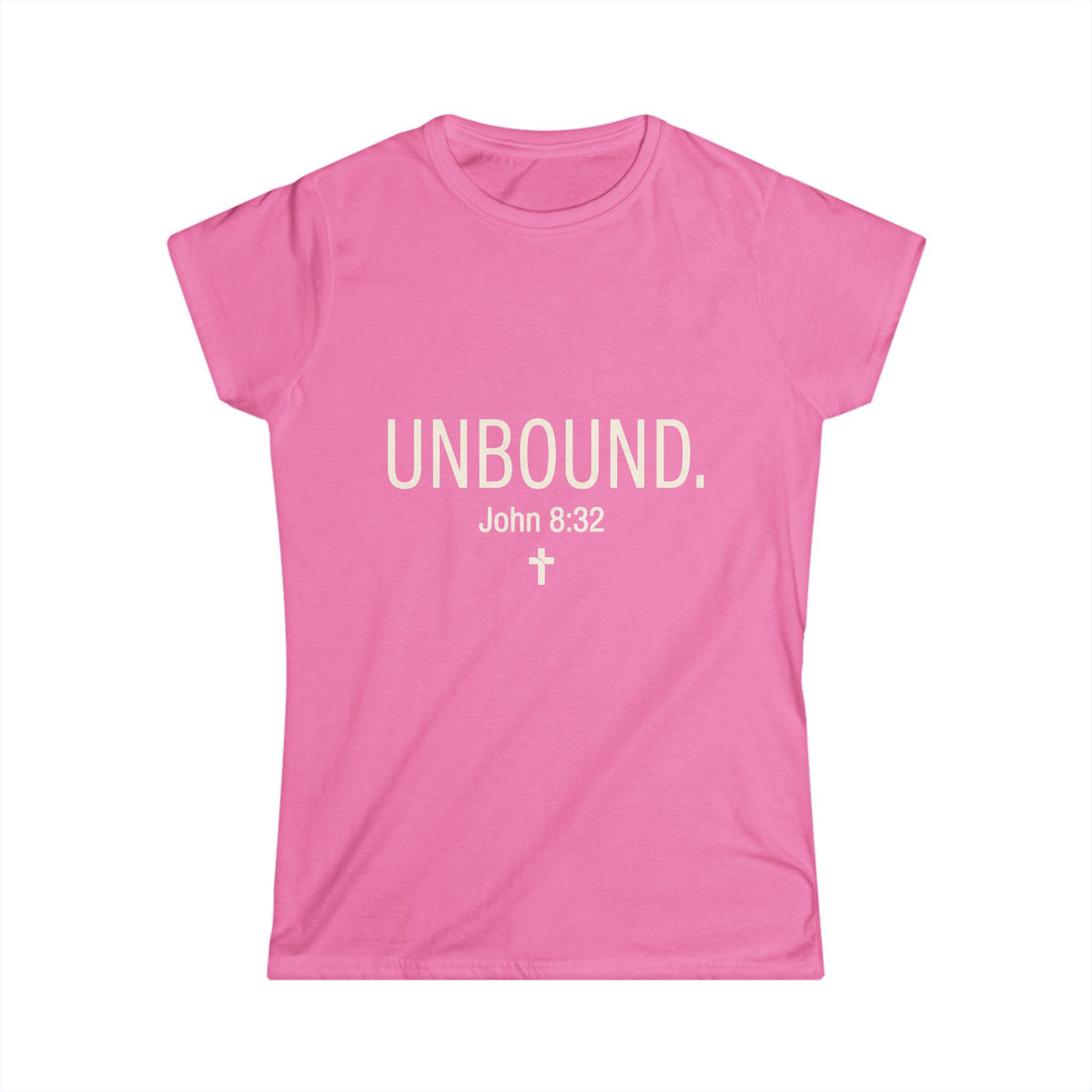 UNBOUND Christian Tee for Women — Faith Graphic Softstyle Shirt