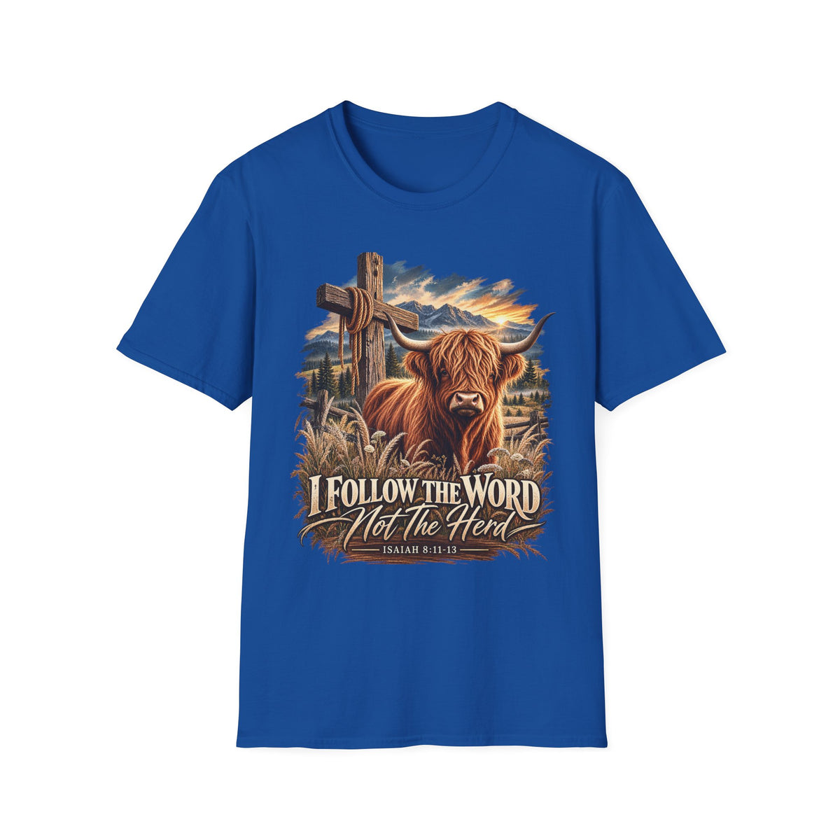 "Follow the Word not the Herd" Christian Faith T-Shirt